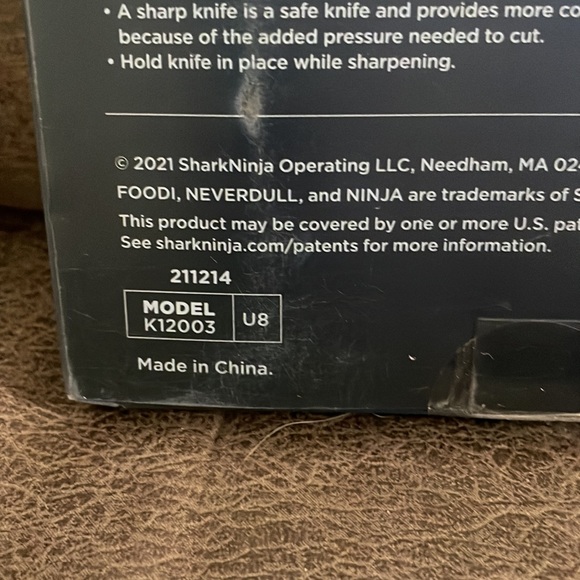 brand new ninja foodi 3 piece knife set